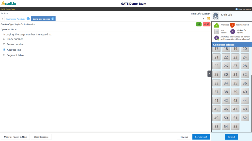 GATE Mock Tests website on WordPress 
