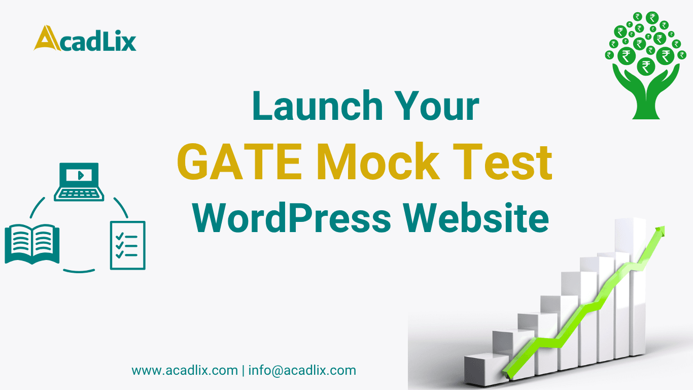 GATE Mock Tests website on WordPress with Acadlix LMS Plugin