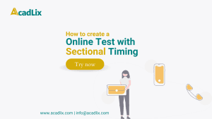 how to create a Online Test with Sectional Timing