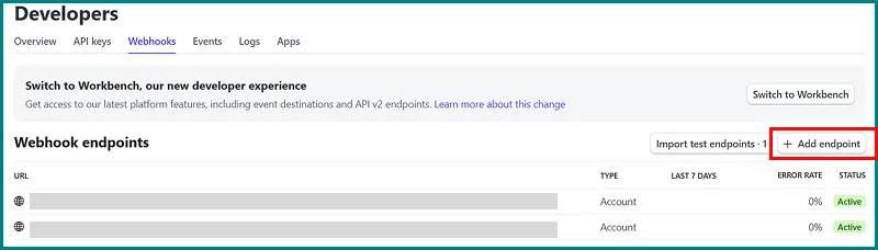 add endpoint webhook stripe