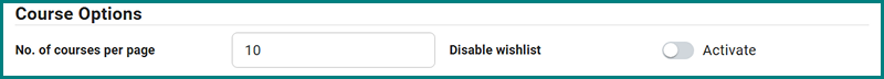 Course Options - Acadlix General Settings