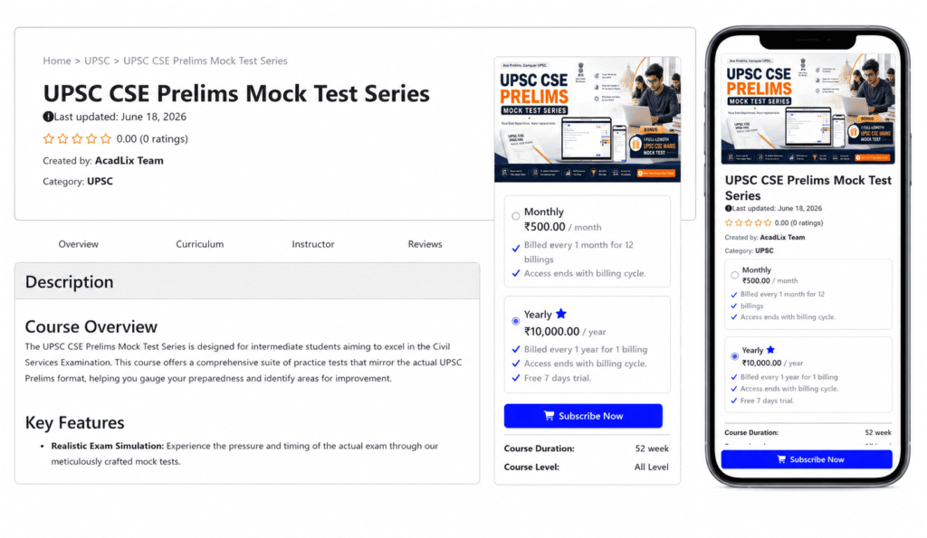 Wordpress LMS Plugin with subscription management