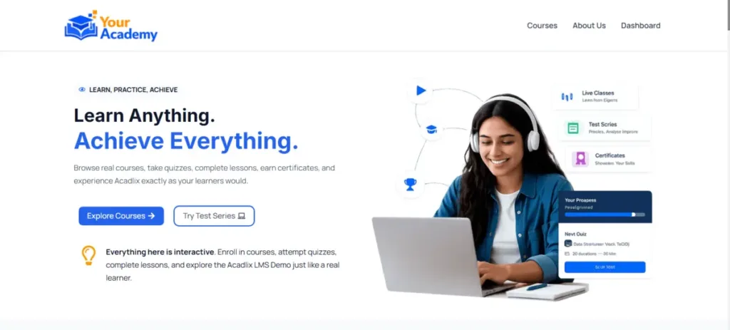 Home page design