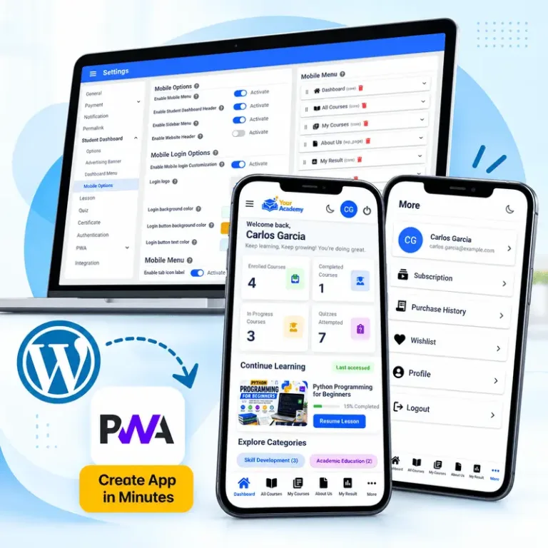 How to create WordPress LMS APP